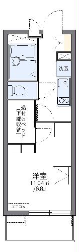 レオパレスピズィエールの間取り