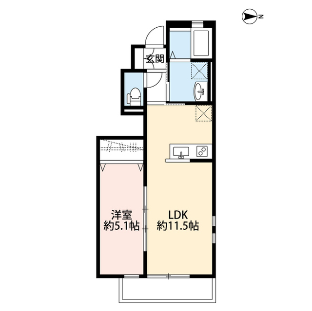 クレール 在家町の間取り