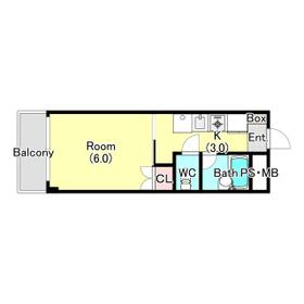 パルティール昭島・0302号室の間取り