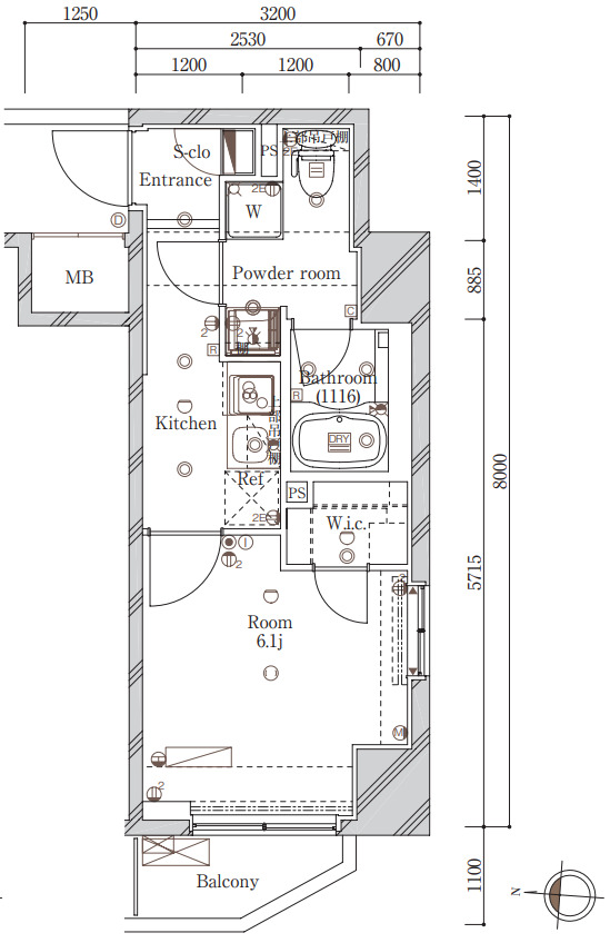 SYFORME IRIYAの間取り