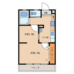 ハーモニーKハウスサンワ前原の間取り
