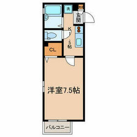 パークヒルズ・106号室の間取り