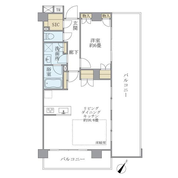 Brillia二子多摩川idの間取り