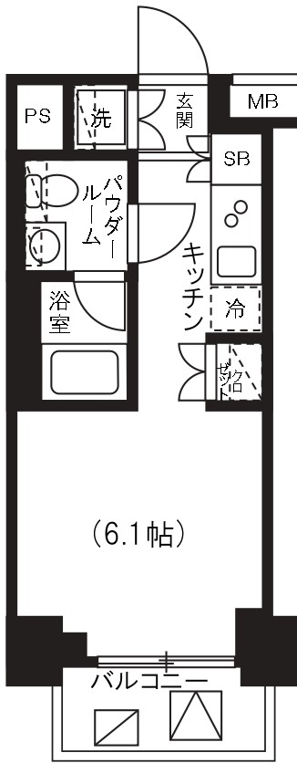 プレミアムキューブ横浜の間取り