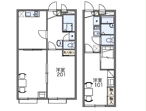 レオパレスエタップの間取り
