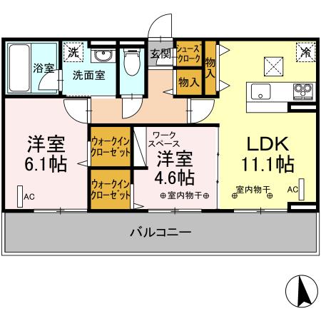 サン・ロワール Cの間取り