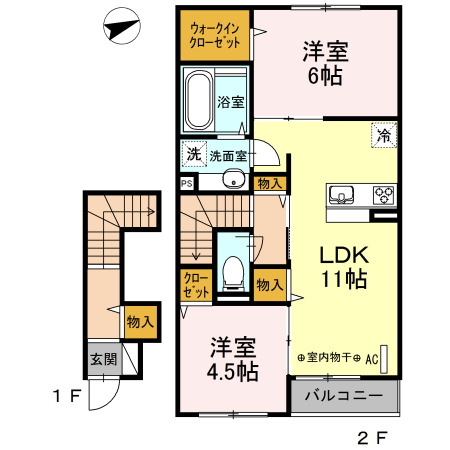 セジュール本覚寺の間取り