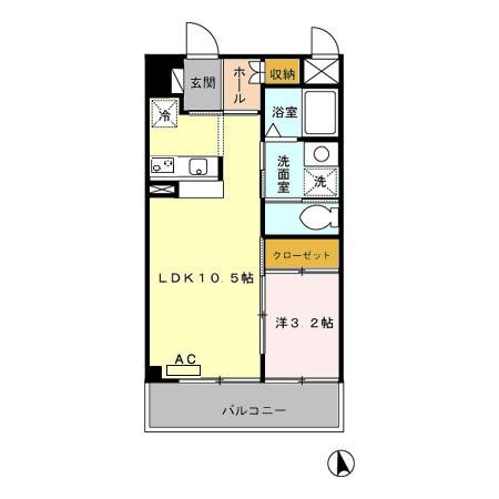 カーサコモダ新舞子 Bの間取り