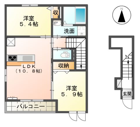 ＧｒａｚｉａⅡ（グレイシア　ツー）の間取り