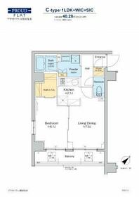 プラウドフラット墨田曳舟の間取り