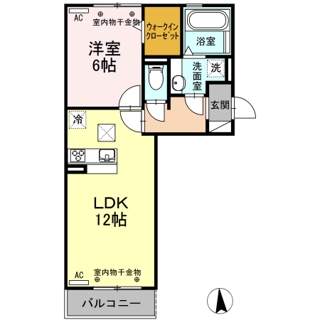 ブリーゼ A棟の間取り