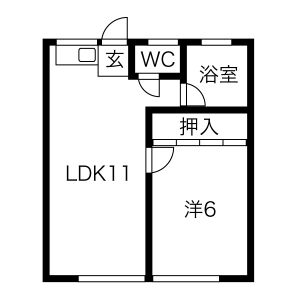 オークラパークマンションの間取り