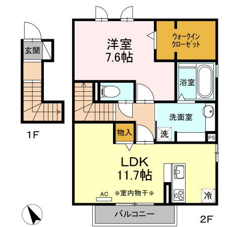 カーサ・カミリアⅡの間取り