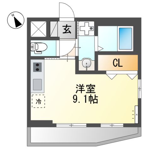ソレイユ東大和の間取り