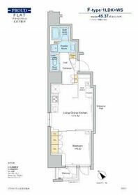 プラウドフラット文京千駄木の間取り