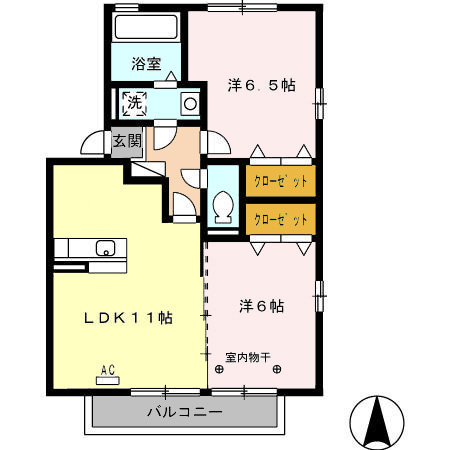 ファミール Bの間取り
