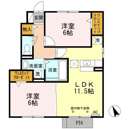 アムールすずかの間取り