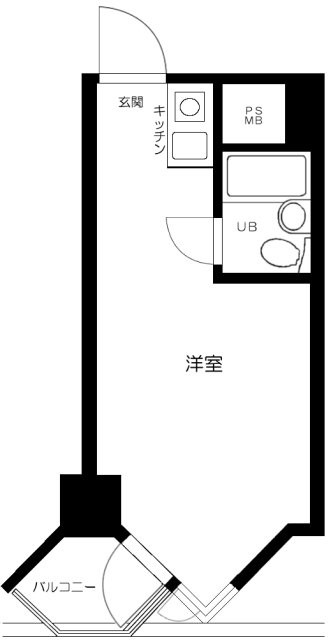 東京ベイビュウ・313号室の間取り