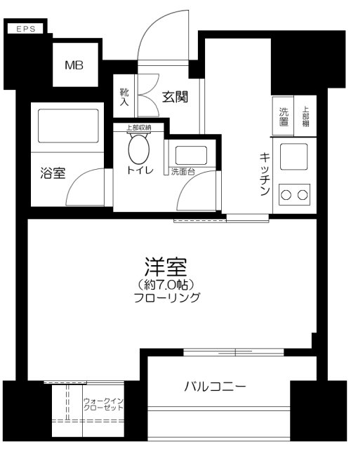 パークリュクス銀座monoの間取り