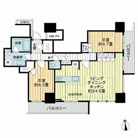 ライオンズ岐阜プレミストタワー35の間取り