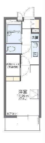 レオパレスインフィニティ前橋南の間取り