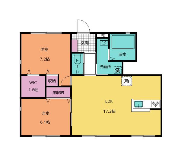 ハートフレンドリーの間取り