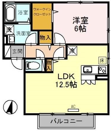 カーサアルペジオB棟の間取り