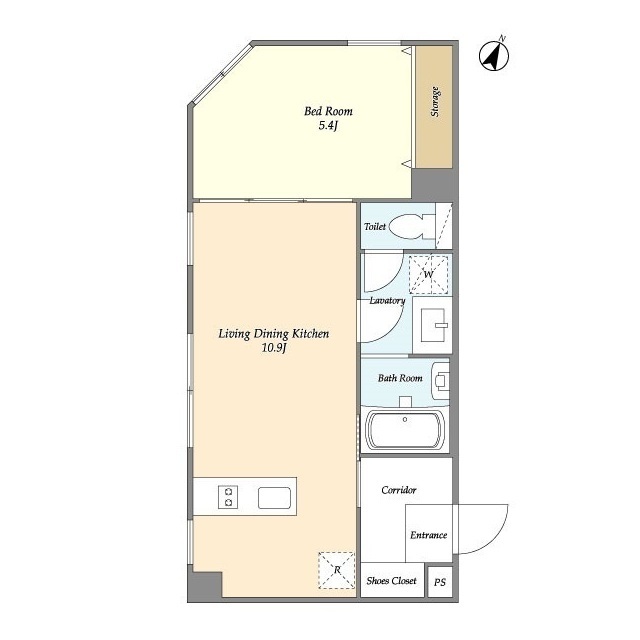 シェモア白金高輪の間取り