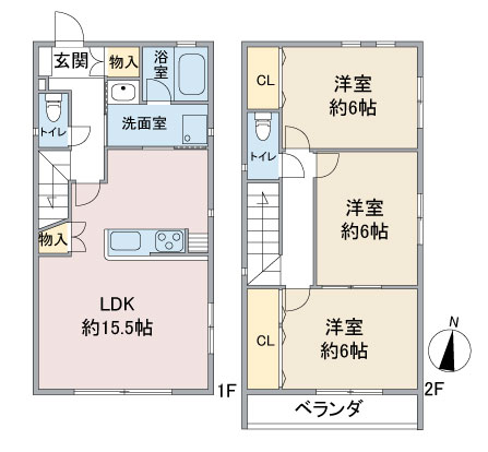 エトワール社口の間取り