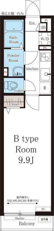 リブリ・曽根ハイムの間取り
