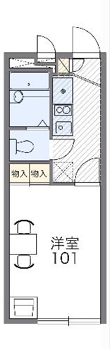 レオパレスキンモクセイの間取り