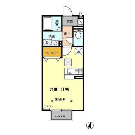 コンジェ ペイエの間取り