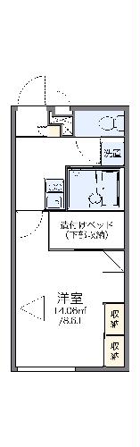 レオパレスドゥ ボワの間取り