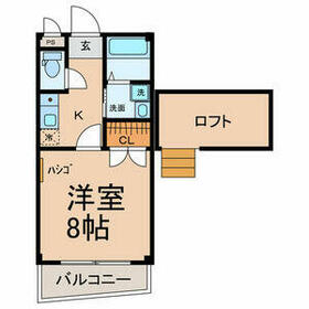 コーポ桜井Bの間取り