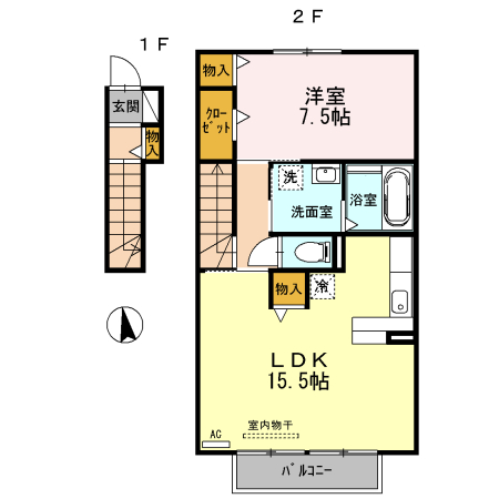 シンフォニー B棟の間取り