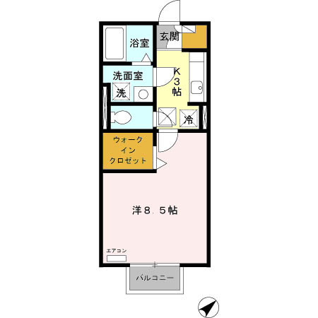 アリビオ里中の間取り