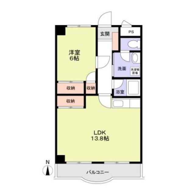 プラザ丸山・202号室の間取り