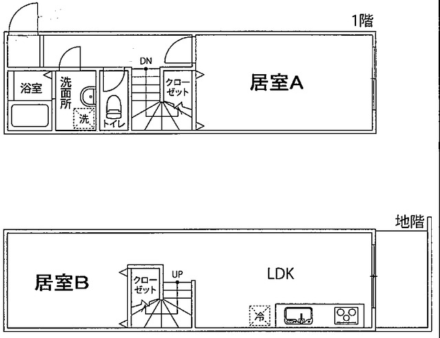 ラブランシュール・103号室の間取り