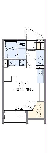 レオネクスト陽菜ハイツⅡの間取り