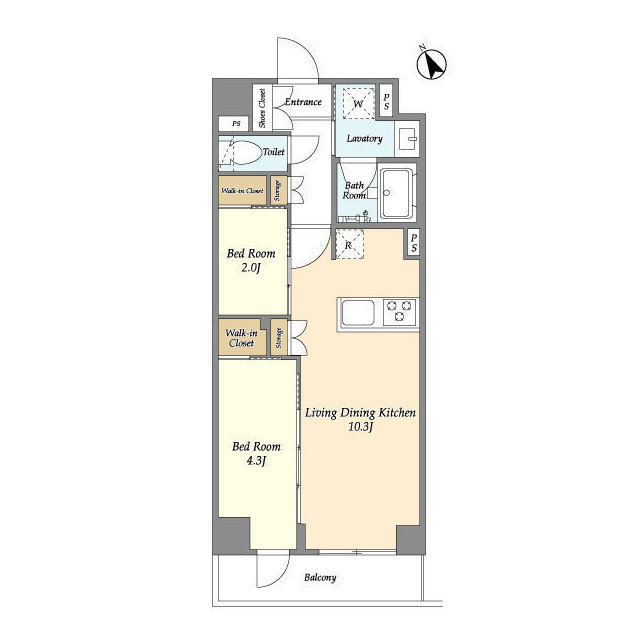 グランカーサ江戸川橋の間取り