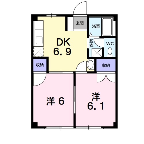 第二常磐荘の間取り