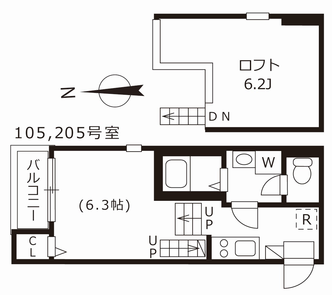 ハーモニーテラス上名古屋の間取り