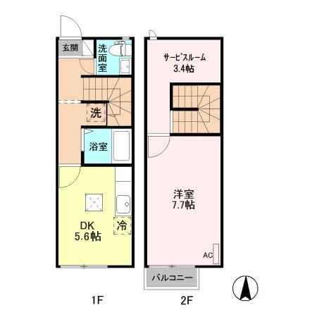 リースランドIP Fの間取り
