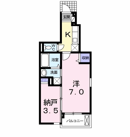 シャン・ド・フルール Ⅱの間取り