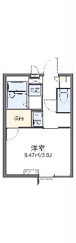 レオパレスヴィラ ゼルコバの間取り