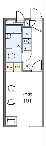 レオパレスシャイニー甲府の間取り