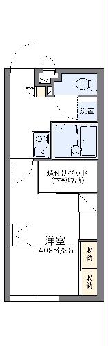 レオパレスグランドゥールの間取り
