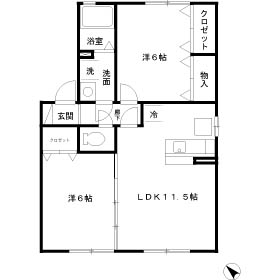 ラーフィア南里 C棟の間取り