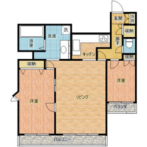 三旺マンション第2新栄の間取り