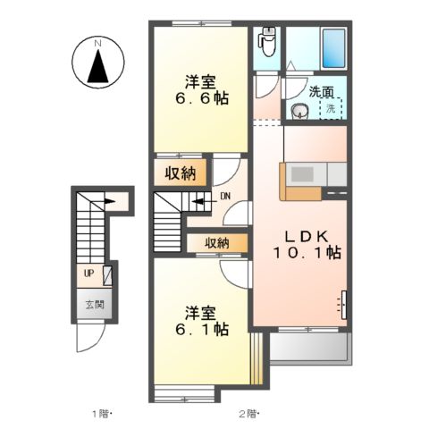 ヴィア和来Ⅰの間取り